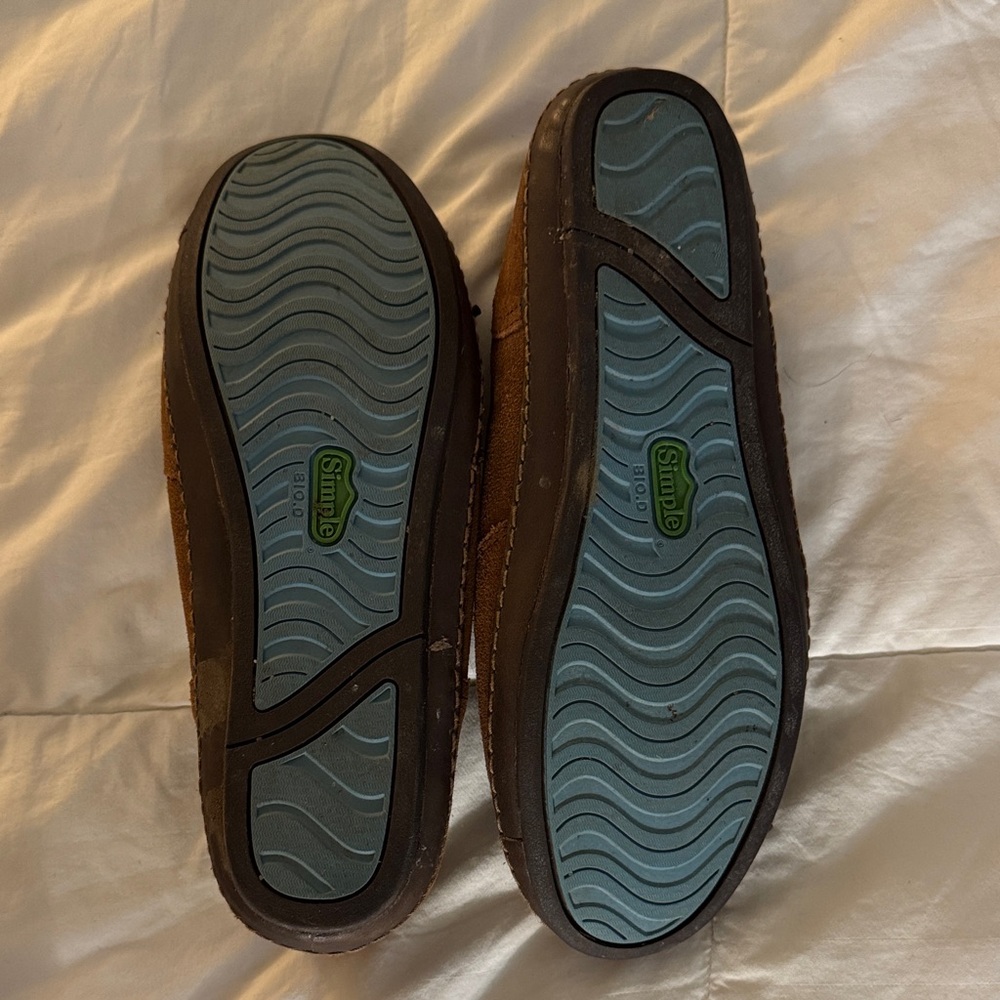 Simple brand egg crate moccasins for Women